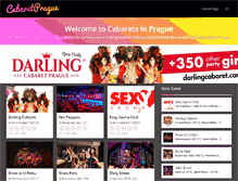 Tablet Screenshot of cabaretprague.com